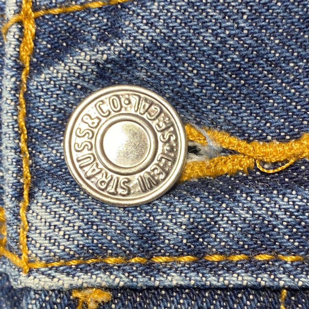 Levis 517 Bootcut Jeans Mens 36x30 Blue Medium Dark Wash Denim Rugged Workwear - Picture 8 of 15
